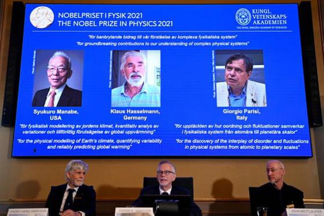 Lễ công bố giải Nobel Vật lý cho 3 nhà khoa học 
