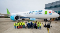 Máy bay Boeing 787-9 Dreamliner đầu tiên cất cánh về với đội bay của Bamboo Airways