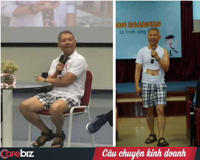 Giáo sư Trương Nguyện Thành nổi tiếng vì mặc quần đùi lên giảng bài cho các em.