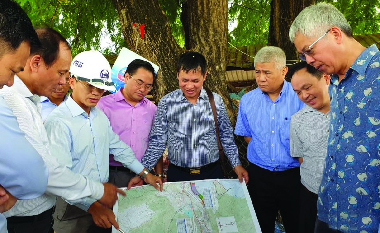 p/Đoàn công tác Ủy ban kinh tế của Quốc hội khảo sát thực tế công tác triển khai cao tốc Bắc - Nam đoạn qua địa bàn tỉnh Khánh Hòa.