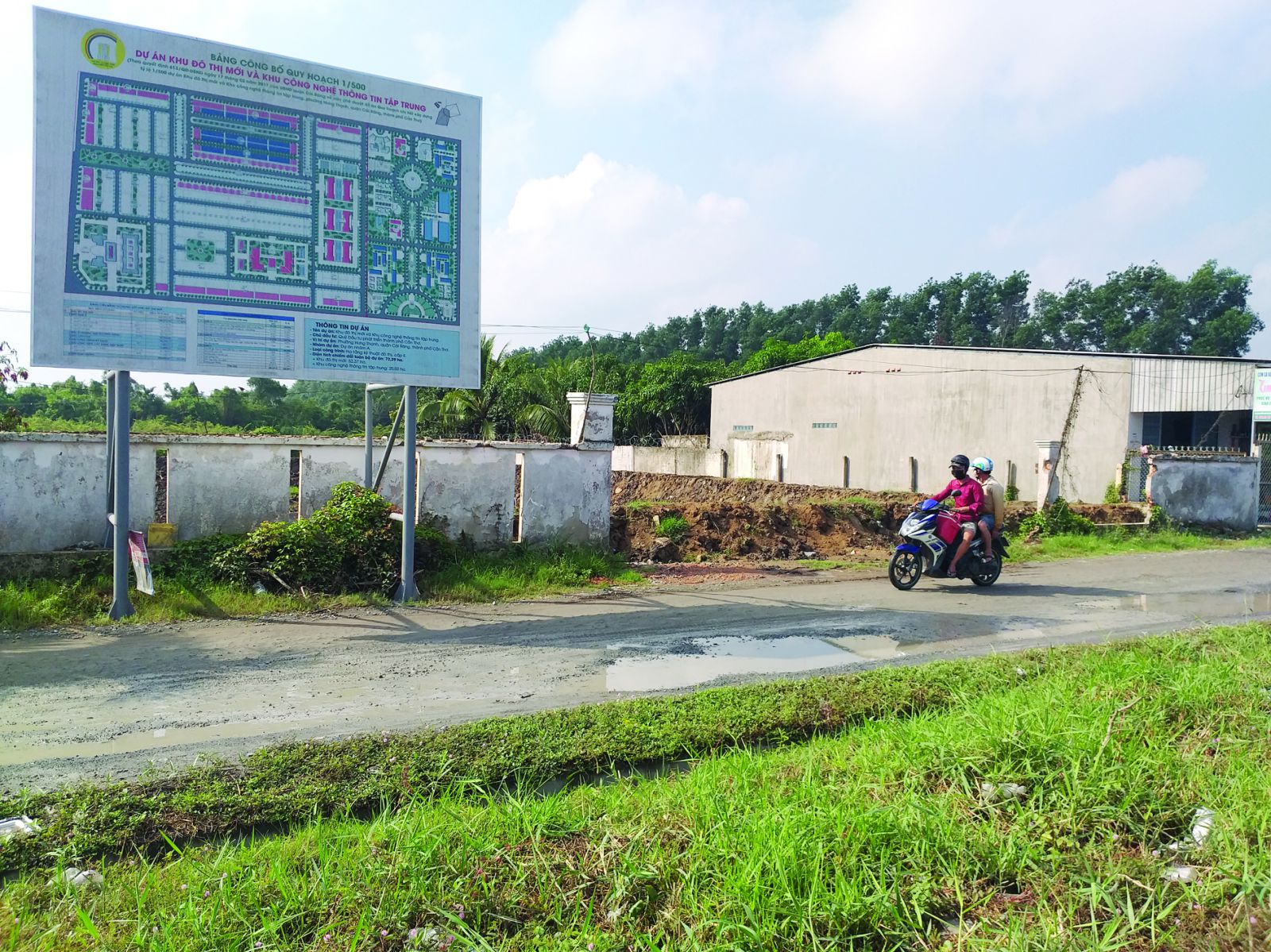 Chậm giải phóng mặt bằng tại dự án Khu đô thị mới và khu đô thị công nghệ thông tin tập trung Nam Sơn.