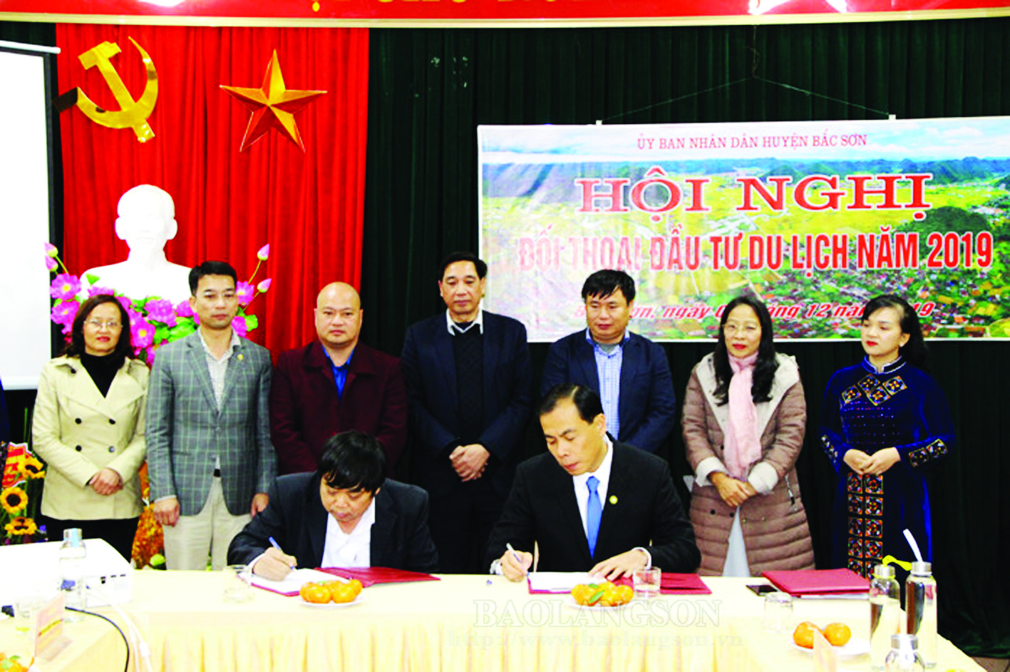 Lãnh đạo UBND Bắc Sơn ký kết biên bản ghi nhớ đầu tư với Công ty TNHH Mạnh Chung