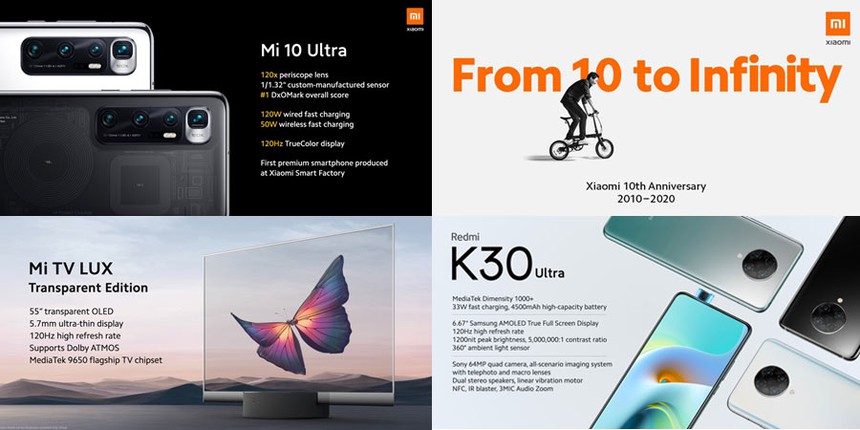 Các dòng sản phẩm mới Xiaomi vừa ra mắt nhân kỷ niệm 10 năm thành lập