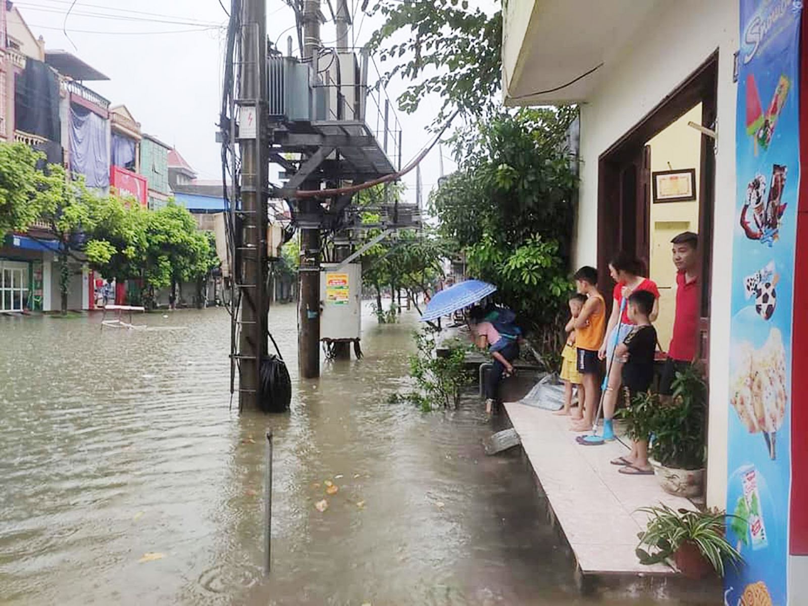 TP. Thái Nguyên chìm trong biển nước sau cơn mưa lớn ngày 7/9/2020