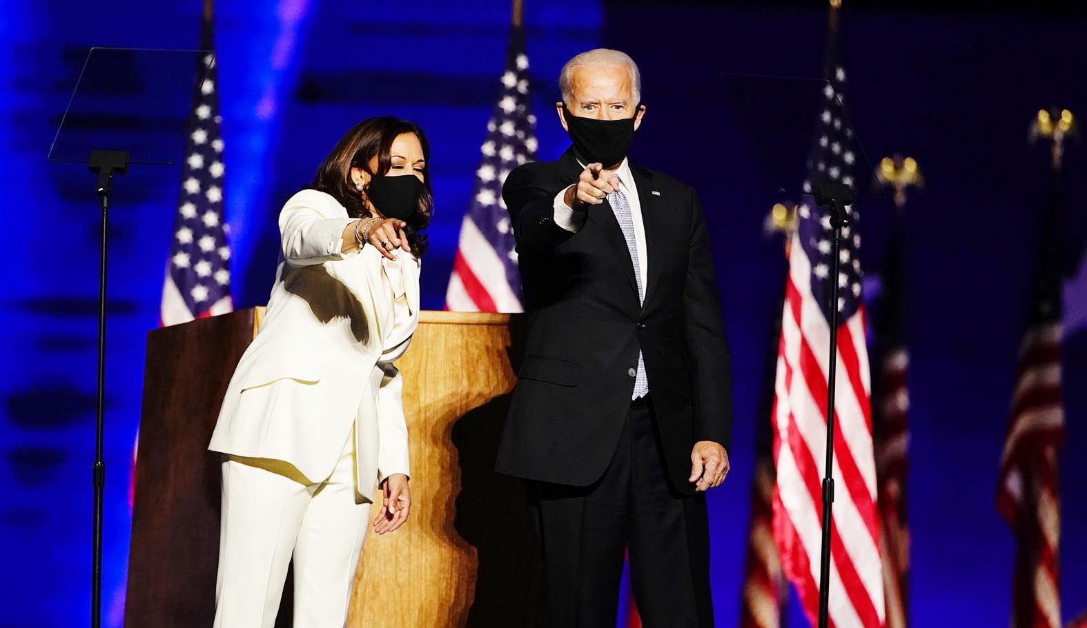  Tổng thống đắc cử Joe Biden, đã có bài phát biểu đầu tiên kể từ khi giành chiến thắng trong cuộc bầu cử.p/Ảnh: Getty
