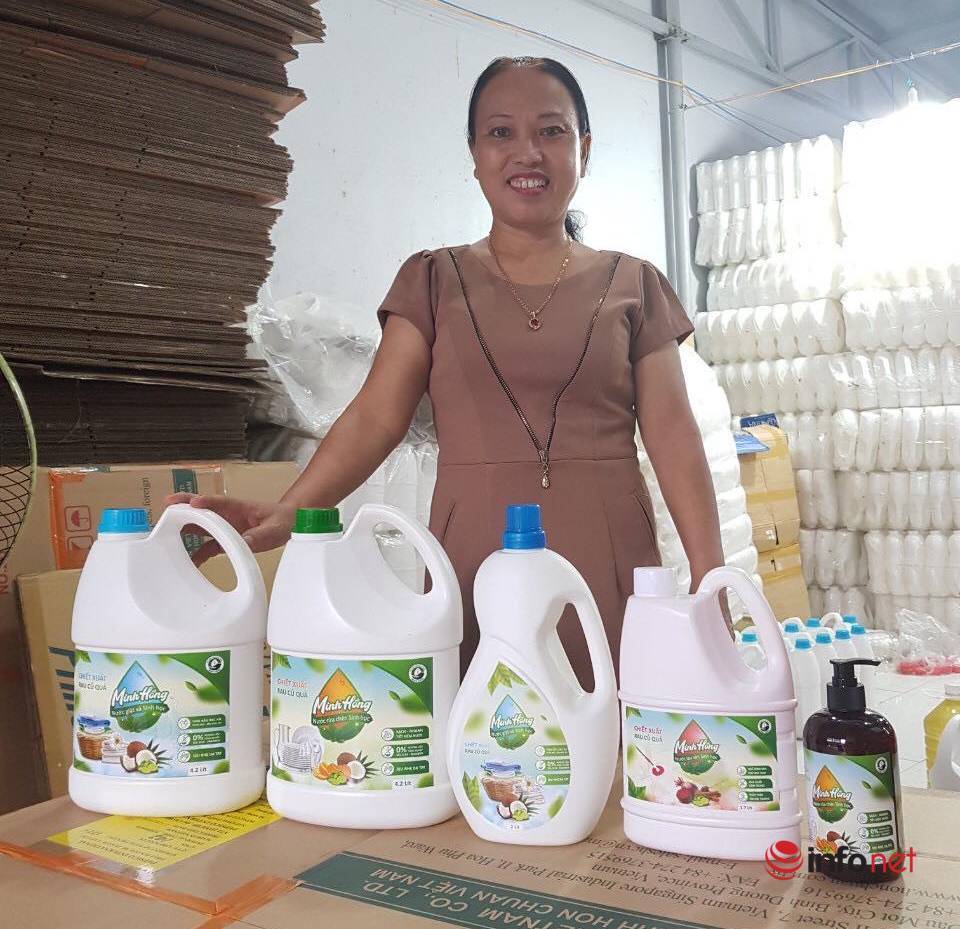 Ngoài các sản phẩm nước rửa chén, nước giặt, nước lau sàn, bà Hồng đang chuẩn bị tiếp tục cho ra các sản phẩm đa dạng khác từ chế phẩm sinh học.