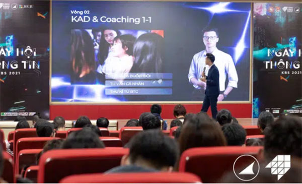 Anh Nguyễn Hải Long - Chủ tịch CLB Nhà Doanh nghiệp Tương lai - chia sẻ về các vòng thi của "Khởi nghiệp cùng Kawai".