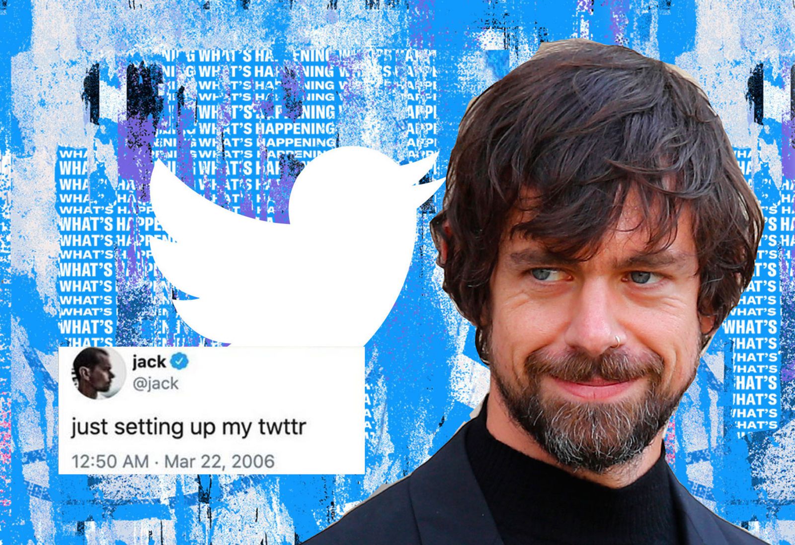 Dòng tweet của Jack Dorsey, Giám đốc điều hành Twitter được chứng thực NFT và sau đó đã được Sina Estavi, Giám đốc điều hành của Bridge Oracle mua với giá 2,5 triệu USD… Ảnh: Karmun Ng