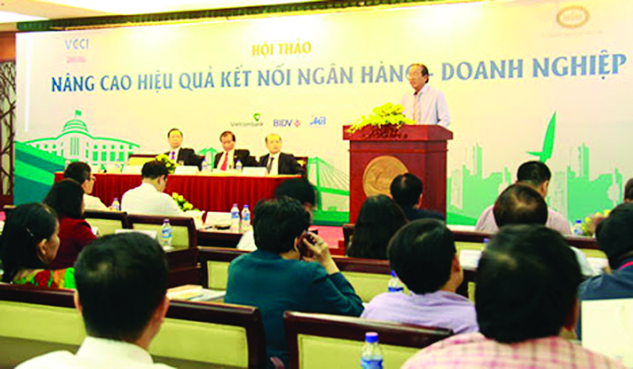 p/Hội thảo “Nâng cao hiệu quả chương trình Kết nối Ngân hàng - Doanh nghiệp”p/tại TP Hồ Chí Minh, do Ngân hàng Nhà nước Việt Nam (NHNN) phối hợp với Phòng Thương mại và Công nghiệp Việt Nam (VCCI) tổ chức.