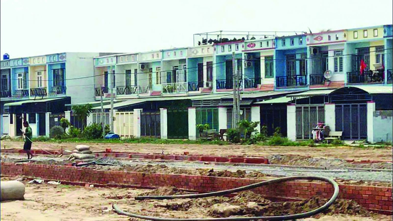 p/Hơn 40 căn nhà tại xã Bình Mỹ, huyện Củ Chi, TPHCM xây dựng sai phép. Ảnh: Minh An