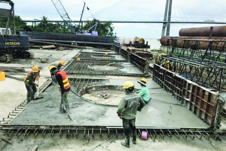  Giá vật liệu xây dựng tăng cao cũng ảnh hưởng tới tiến độ của Dự án cầu Mỹ Thuận 2 