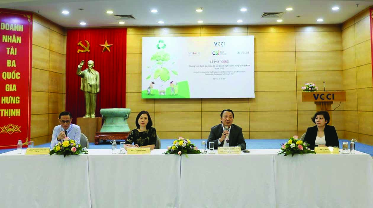  Lễ phát động Chương trình Đánh giá, Công bố Doanh nghiệp bền vững tại Việt Nam năm 2021 được tổ chức theo hình thức trực tuyến.