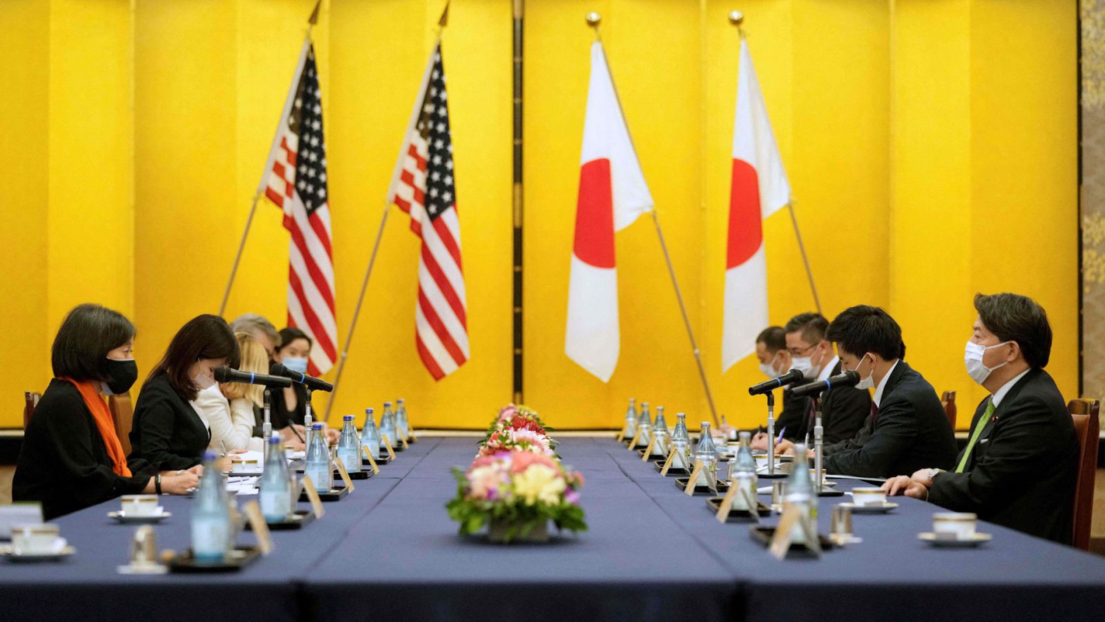  Đại diện Thương mại Mỹ nêu ý tưởng về khuôn khổ kinh tế mới giữa Mỹ vàp/châu Á trong cuộc gặp Bộ trưởng Ngoại giao Nhật hôm 17/11/2021. Ảnh: Getty.