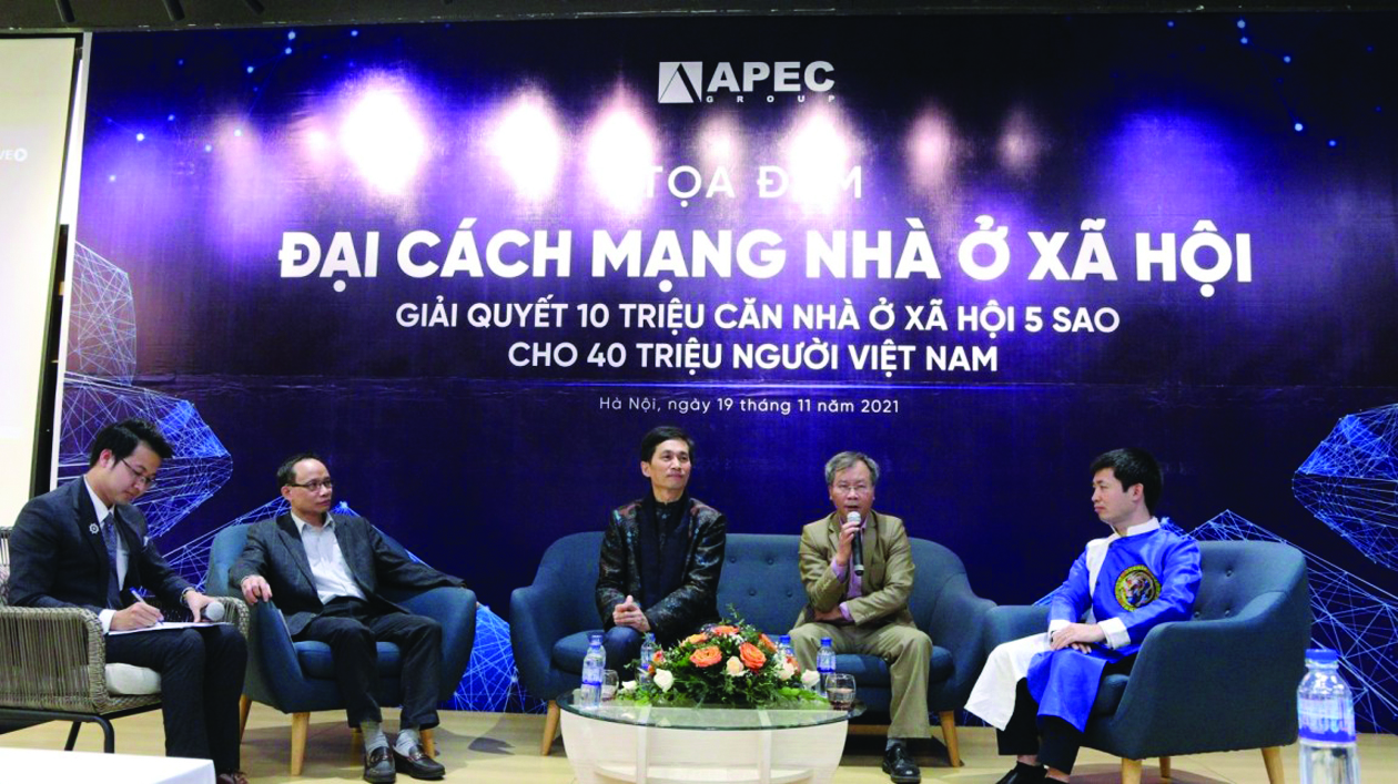 p/Tập đoàn APEC đã tổ chức toạ đàm “Đại cách mạng NƠXH 5 sao”, hướng tới giải quyết 10 triệu căn NƠXH 5 sao cho 40 triệu người Việt Nam.