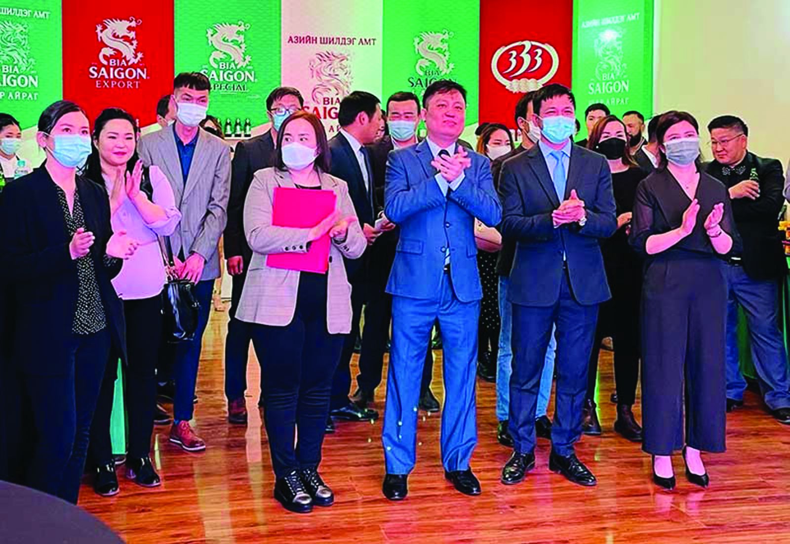 p/Các doanh nghiệp Mông Cổ tham dự chương trình thúc đẩy hợp tác kinh tế Việt Nam-Mông Cổ nhằm quảng bá các sản phẩm của Việt Nam tại thị trường Mông Cổ.