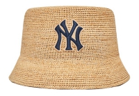 Mũ Cói MLB Raffia New York Yankees 3AHT08123-50NYS màu nâu vàng