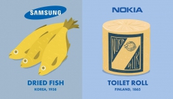 "Quá khứ" khởi nghiệp của các tập đoàn lớn: Nokia bán giấy vệ sinh, Samsung sản xuất cá khô?
