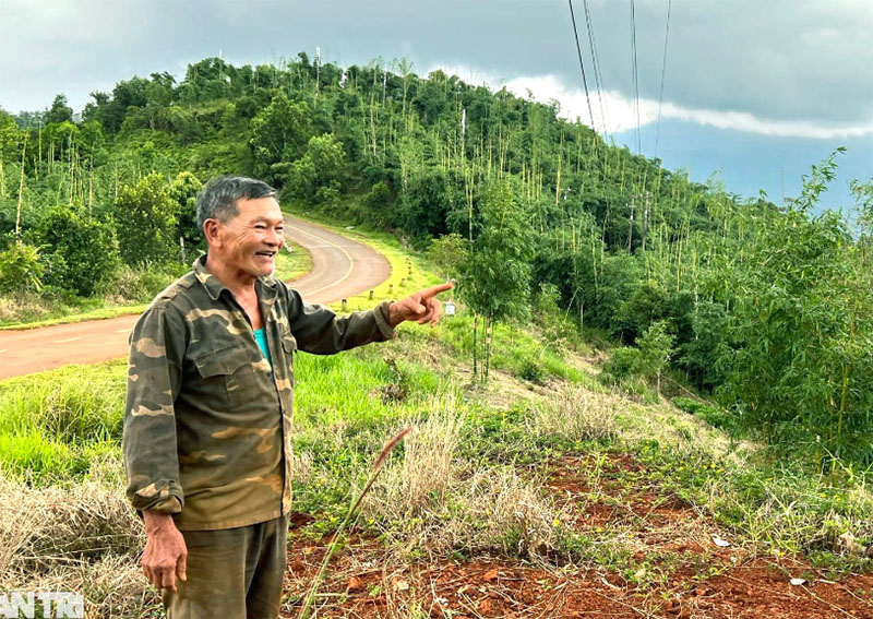 Ông Lê Minh Hoàng (72 tuổi) chủ nhân vườn tre "độc nhất vô nhị" tại Đắk Nông.