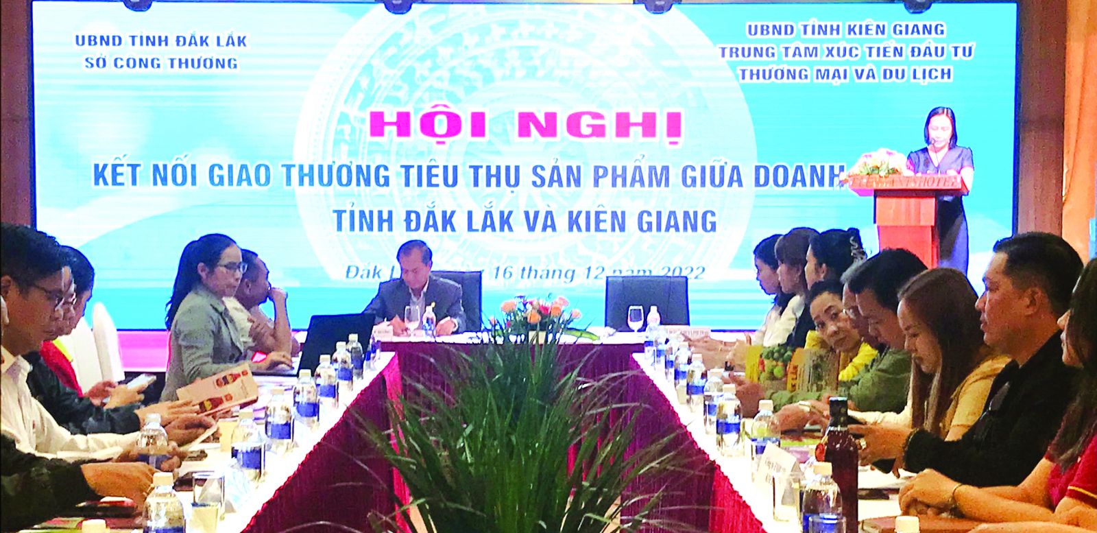  Tại Hội nghị kết nối giao thương giữa Kiên Giang và Đắc Lắk có 25 doanh nghiệp ký kết ghi nhớ và hợp đồng giao thương.
