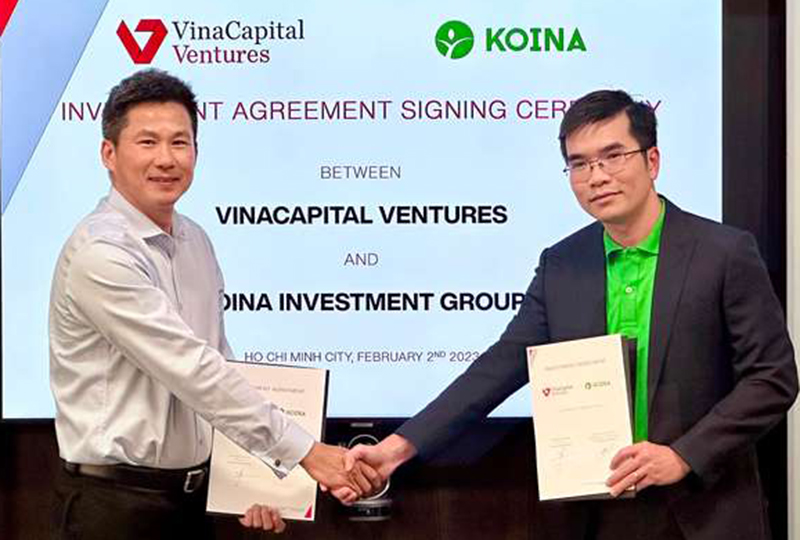 Ông Trung Hoàng - Giám đốc VinaCapital Ventures và ông Thi Nguyễn - Chủ tịch HĐQT Koina 