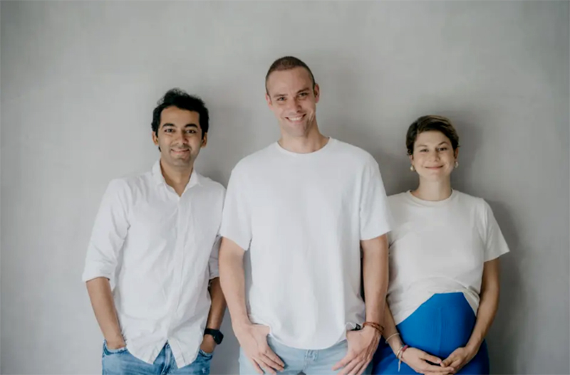 (Từ trái sang) Những người sáng lập Hybr1d Aditya Anand, Yoan Kamalski và Pauline Wetzer / Nguồn ảnh: Hybr1d