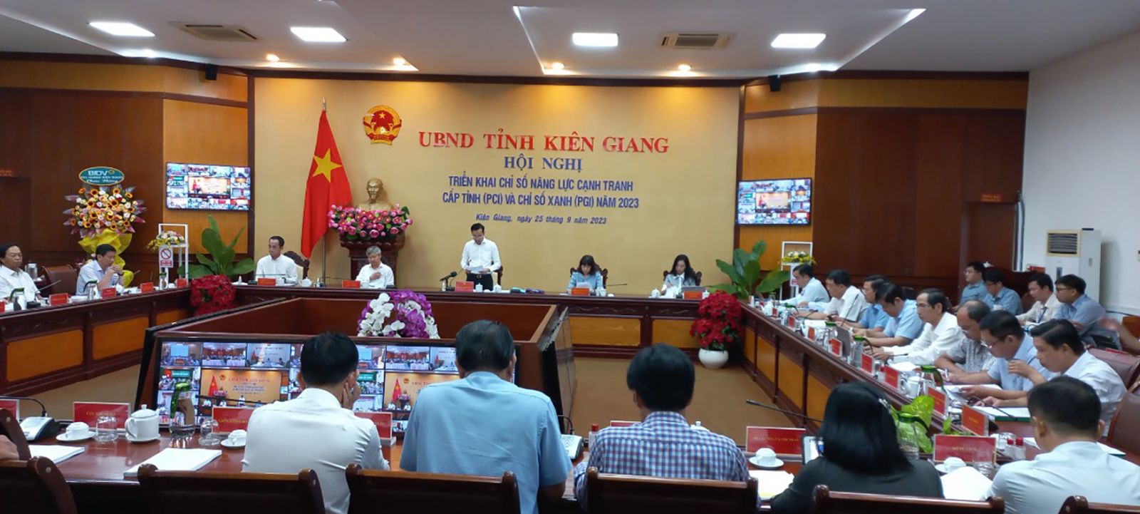  Tỉnh Kiên Giang đã ban hành kế hoạch và tổ chức Hội nghị triển khai Chỉ số PCI và Chỉ số xanh (PGI) năm 2023 trên địa bàn tỉnh.