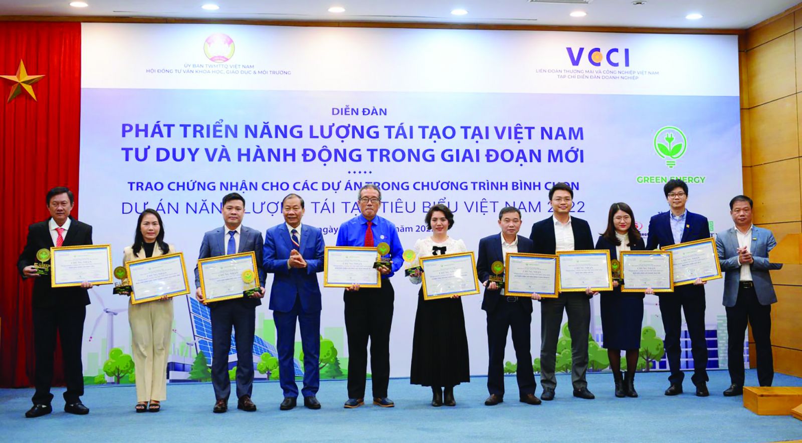  Chương trình Bình chọn Dự án năng lượng tái tạo tiêu biểu Việt Nam do Tạp chí Diễn đàn Doanh nghiệp triển khai.