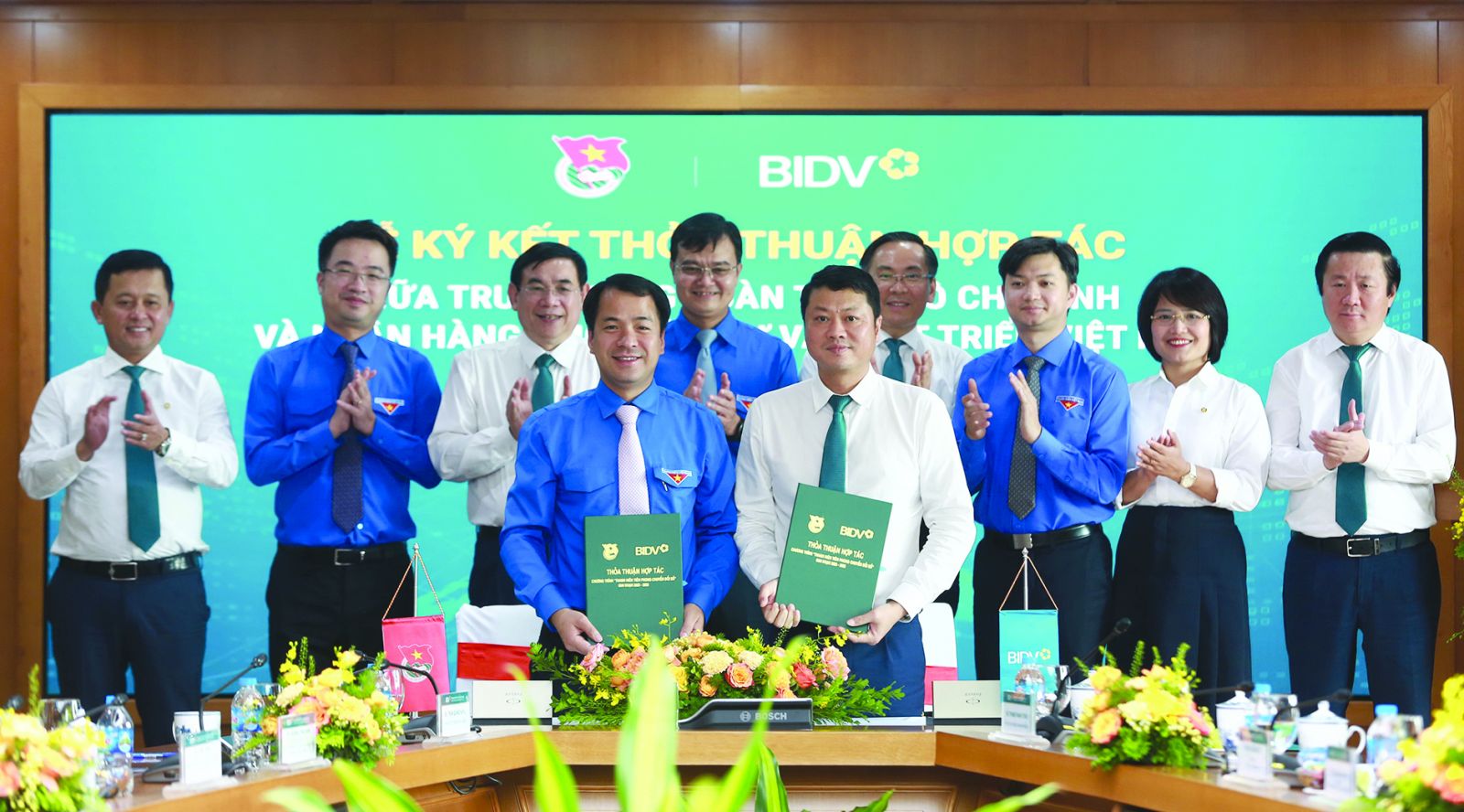  Đại diện Lãnh đạo Trung ương Đoàn và BIDV ký kết thỏa thuận hợp tác giai đoạn 2023-2025