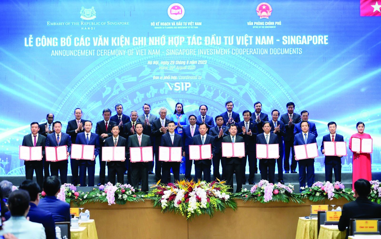  Tỉnh Thừa Thiên Huế tham gia ký kết biên bản hợp tác với VSIP tại Hội nghị thúc đẩy triển khai các dự án hợp tác đầu tư Việt Nam - Singapore