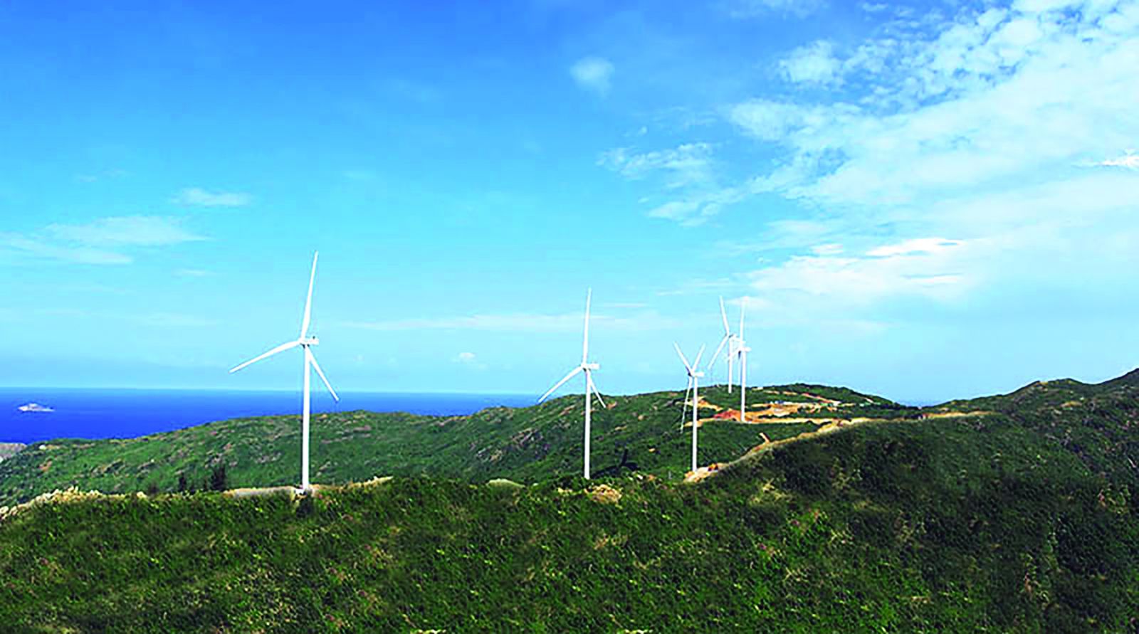Quy hoạch đề ra mục tiêu 6.000 MW điện gió cho giai đoạn tới 2030 (Dự án Điện gió Nhơn Hội 1). 