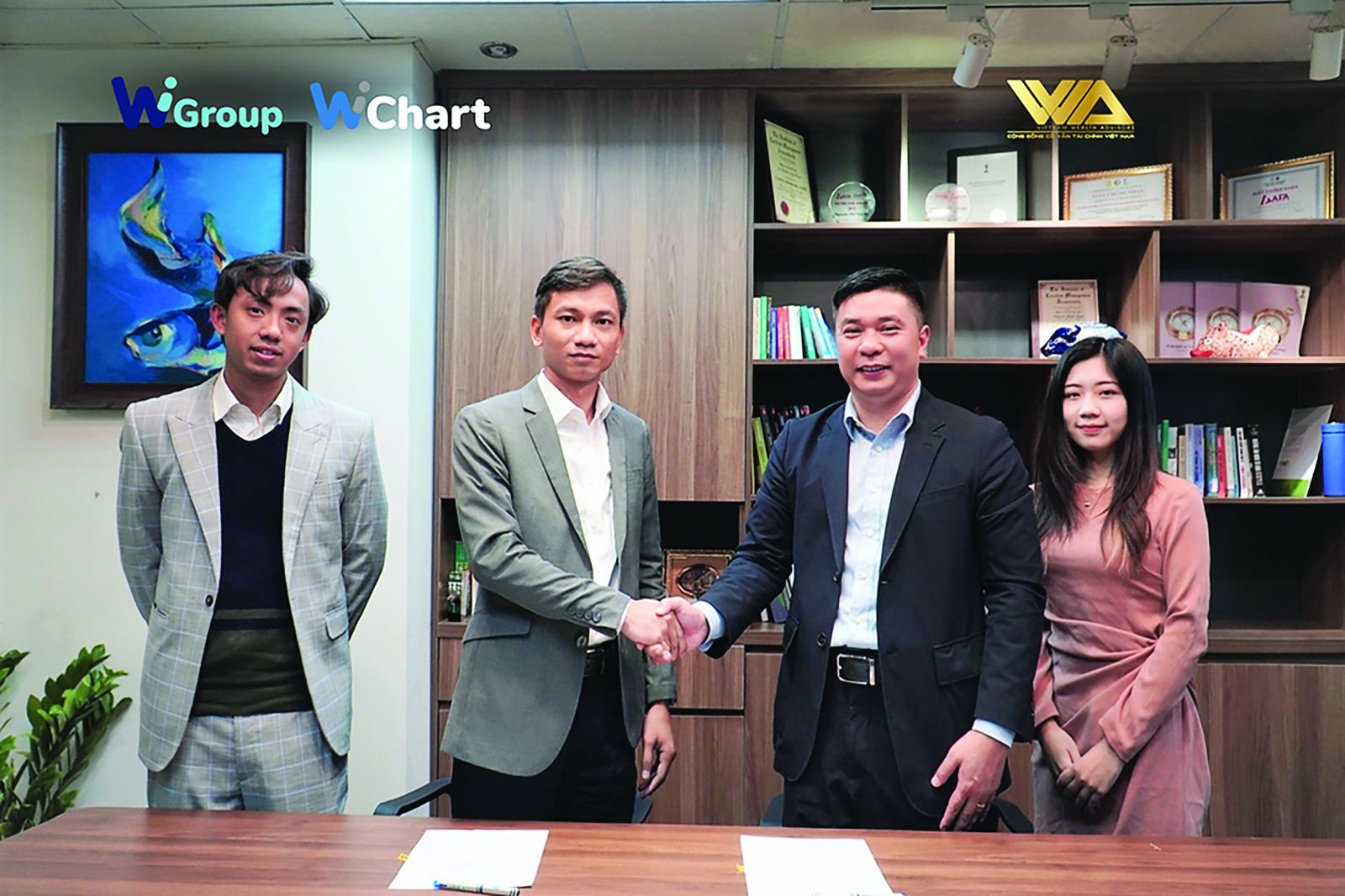  Cộng đồng Cố vấn tài chính Việt Nam (VWA) và Công ty Cổ phần WiGroup ký kết hợp tác.