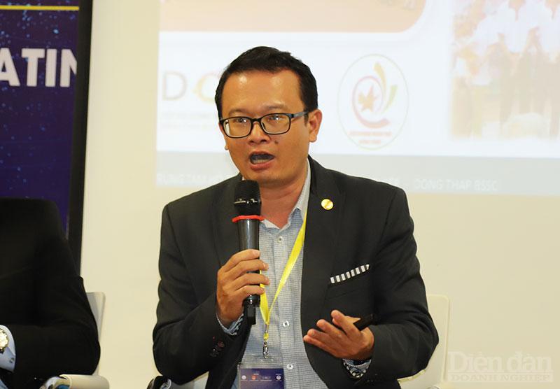 Ông Mai Thanh Nghị - Giám đốc Trung tâm hỗ trợ Khởi nghiệp tỉnh Đồng Tháp cho rằng cần tạo sự lan tỏa về khởi nghiệp liêm chính trong doanh nghiệp khởi nghiệp ở địa phương, nhất là khu vực Tây Nam Bộ.