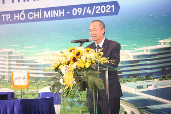 Ảnh 3: Ông Dương Công Minh – Chủ tịch HĐQT Sacombank phát biểu tại sự kiện