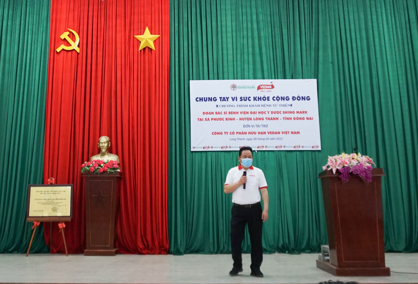  Ông Hwang Fa Jane – Chuyên viên thâm niên cao cấp của Vedan Việt Nam đại diện Nhà tài trợ phát biểu tại sự kiện. 