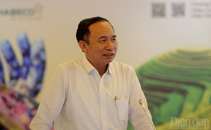 Ông Nguyễn Trọng Đường - Vụ Quản lý doanh nghiệp - Bộ Thông tin và Truyền thông phát biểu về Chuyển đổi số và phát triển kinh tế số cho du lịch.