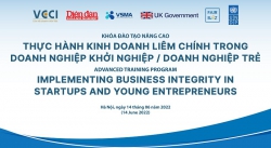 14/06: Khóa học nâng cao về kinh doanh Liêm chính cho doanh nghiệp trẻ/doanh nghiệp khởi nghiệp