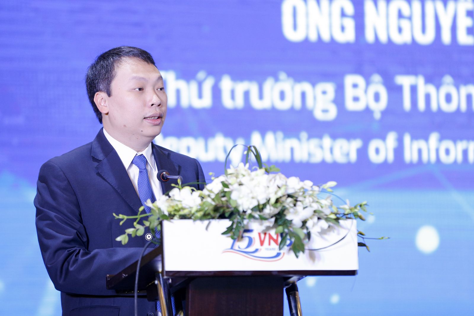 Ông Nguyễn Huy Dũng, Thứ trưởng Bộ TTTT phát biểu tại chương trình.