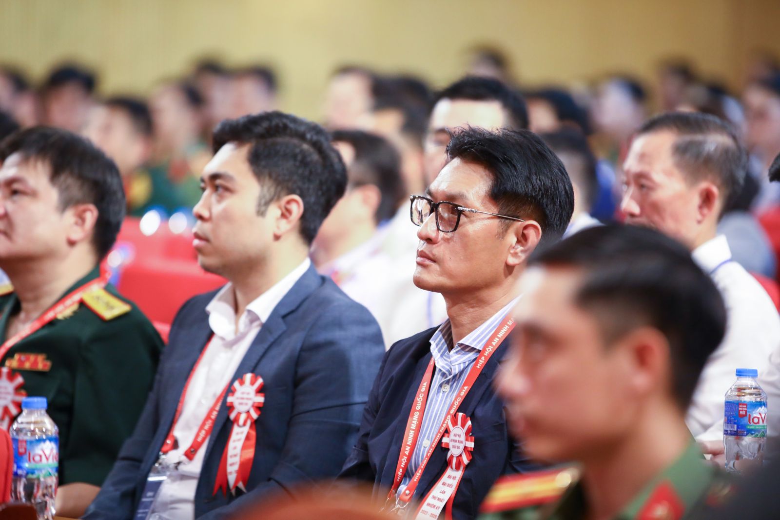 Ông Hồ Thanh Tùng - Tổng Giám đốc Tập đoàn Công nghệ CMC và Ông Hà Thế Phương - Tổng Giám đốc CMC Cyber Security tham dự Đại hội.