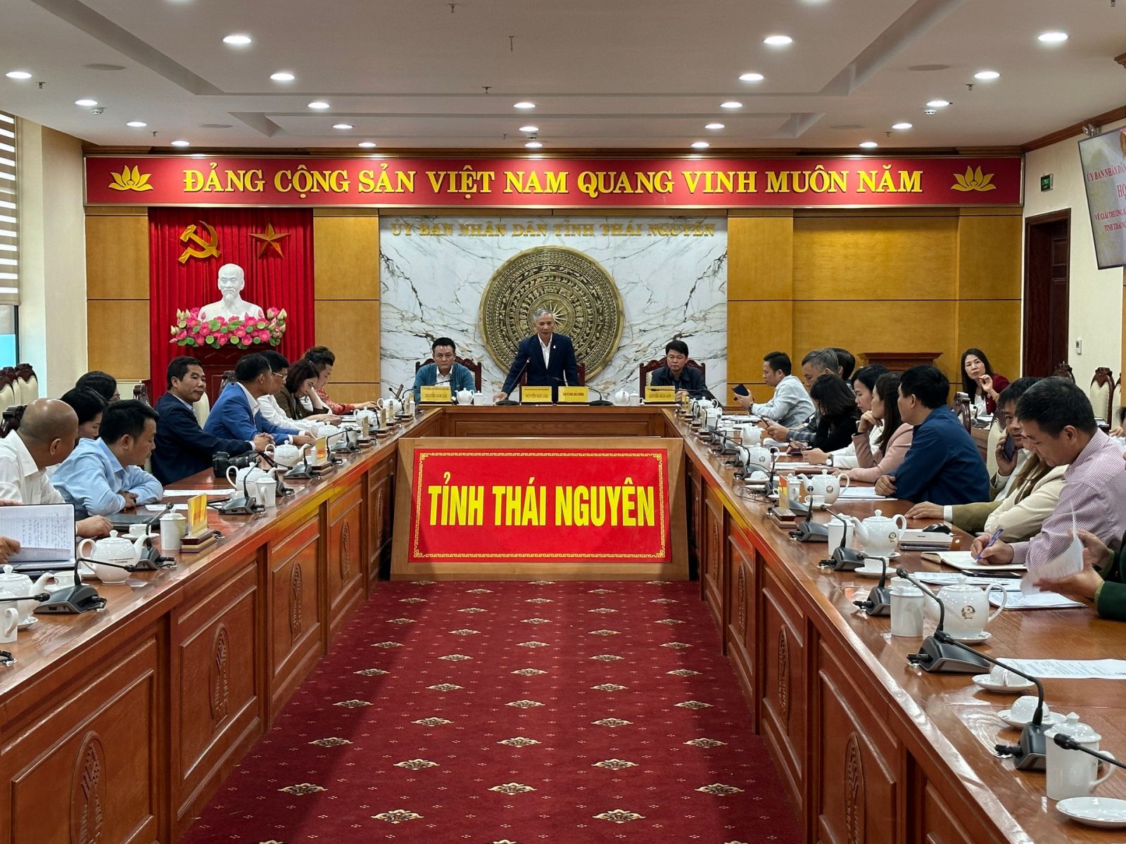 Buổi họp báo thông tin Giải báo chí Huỳnh Thúc Kháng lần thứ I. Ảnh: Toán Nguyễn.