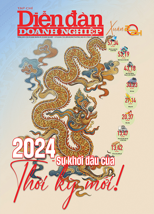 Bìa Diễn đàn Doanh nghiệp Xuân Giáp Thìn 2024