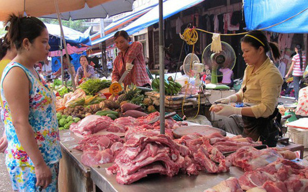 Giá thịt lợn đã giảm mạnh trong vài ngày qua.
