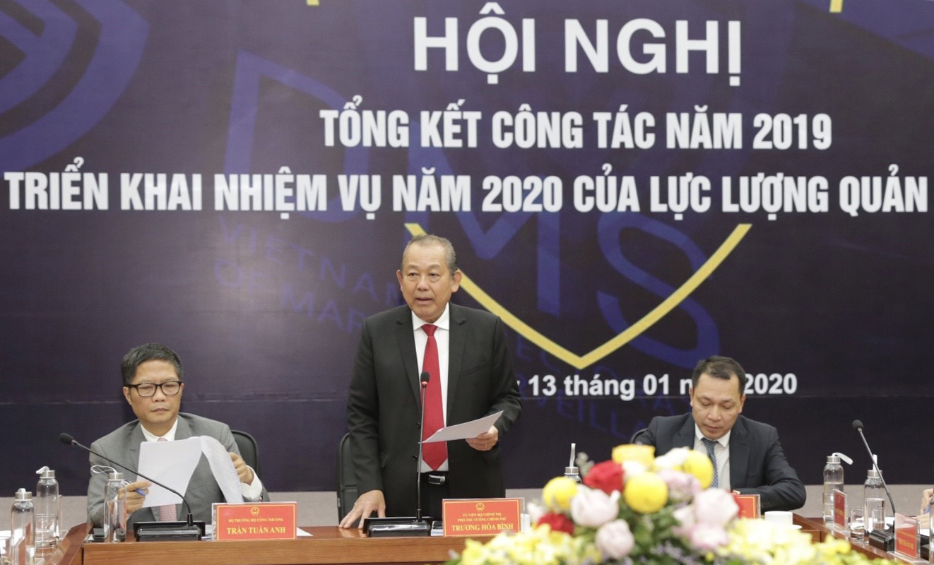 Phó Thủ tướng Thường trực Chính phủ Trương Hoà Bình phát biểu tại Hội nghị - Ảnh: VGP/Lê Sơn