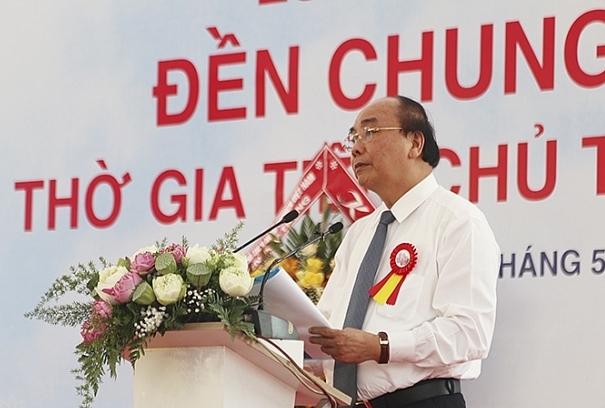Thủ tướng Nguyễn Xuân Phúc phát biểu tại buổi lễ. Ảnh: VGP