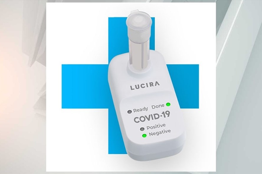 Bộ kit xét nghiệm nhanh COVID-19 tại nhà của Lucira đã được FDA cấp phép sử dụng khẩn cấp. Ảnh: Lucira Health