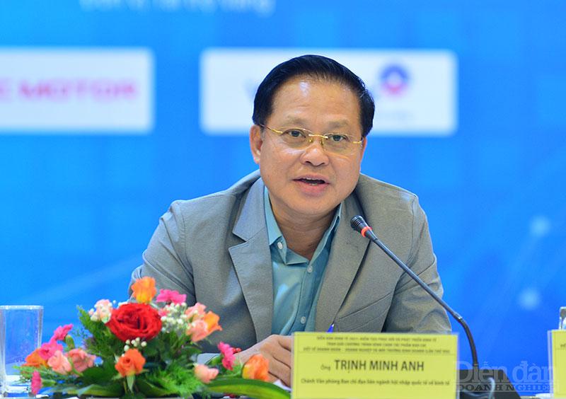 Ông Trịnh Minh Anh – Chánh văn phòng Ban chỉ đạo liên ngành hội nhập quốc tế về kinh tế