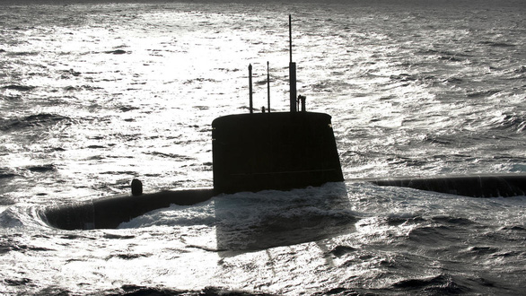Tàu ngầm hạt nhân SNA Emeraude của Pháp tuần tra ở Biển Đông - Ảnh: AFP