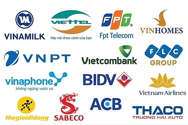 Một số thương hiệu quốc gia của Việt Nam.
