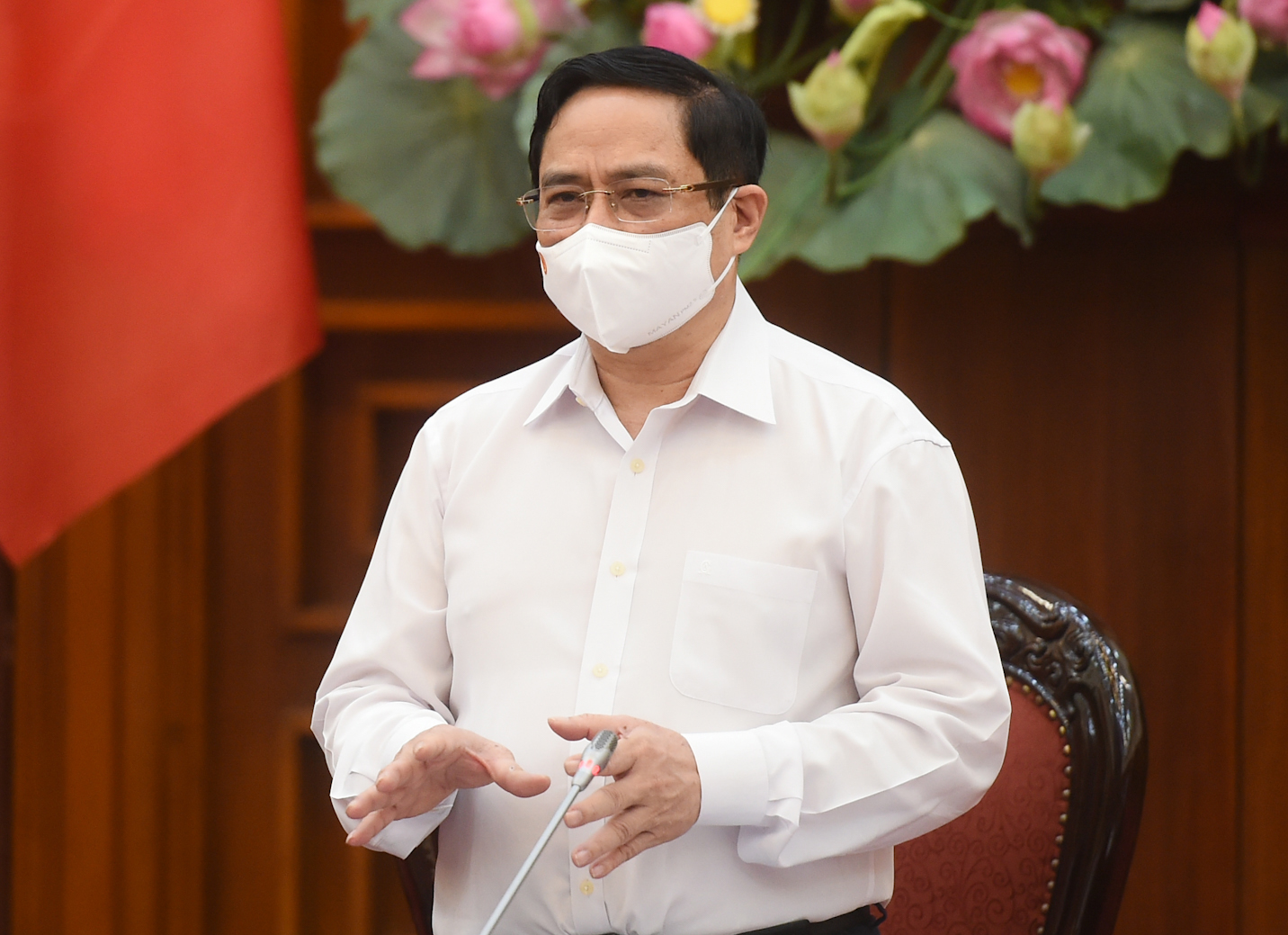 Thủ tướng Phạm Minh Chính phát biểu tại cuộc họp - Ảnh: VGP/Quang Hiếu