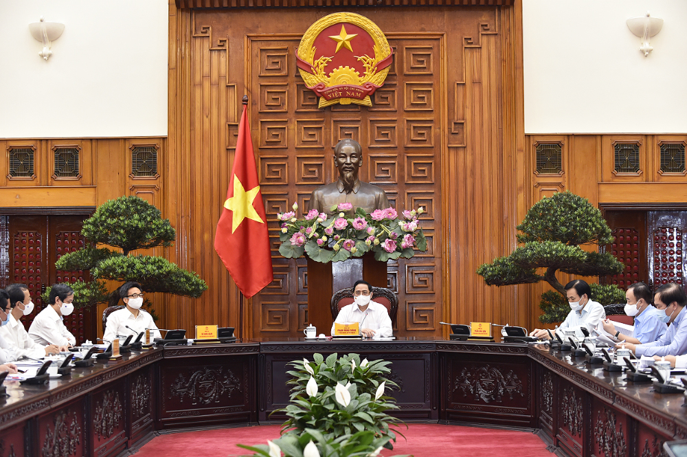 Thủ tướng Phạm Minh Chính: Nguồn lực con người là quan trọng nhất, mang tính quyết định với sự nghiệp xây dựng và phát triển đất nước. Ảnh VGP/Nhật Bắc