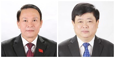 Ông Nguyễn Đức Lợi (ảnh trái) thôi giữ chức vụ Tổng Giám đốc Thông tấn xã Việt Nam và ông Nguyễn Thế Kỷ (ảnh phải) thôi giữ chức vụ Tổng Giám đốc Đài Tiếng nói Việt Nam từ 1/6/2021